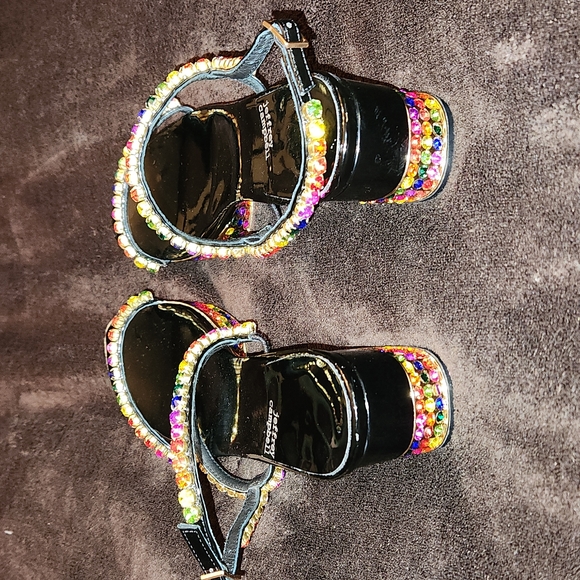 Jeffrey Campbell Rhinestone Sandals - Picture 5 of 12